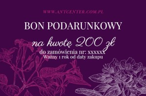 Bon podarunkowy na kwotę 200 zł