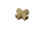 Łącznik AntCenter nr 8- czwórnik pod wężyk 8 mm WOOD 