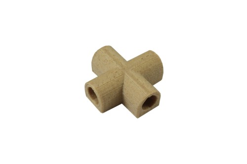 Łącznik AntCenter nr 8- czwórnik pod wężyk 10 mm WOOD