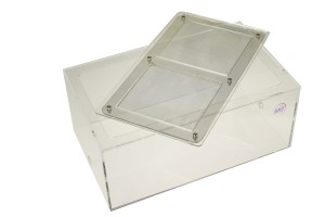 Terrarium dla mrówek XL 26×16×11 cm – arena akrylowa z siatką